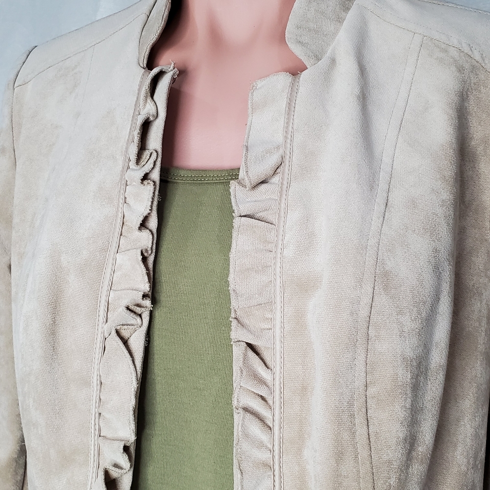 KATE ROSY Ruffle Peplum Soft Jacket - Picture 3 of 7